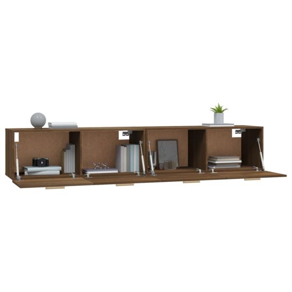 Mobili Parete 2 Pz Rovere Marrone 100x36,5x35 Cm In Multistrato - Image 4