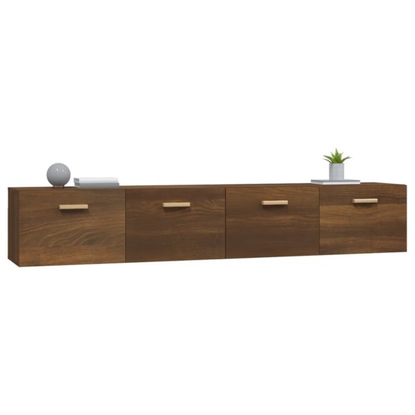 Mobili Parete 2 Pz Rovere Marrone 100x36,5x35 Cm In Multistrato - Image 5
