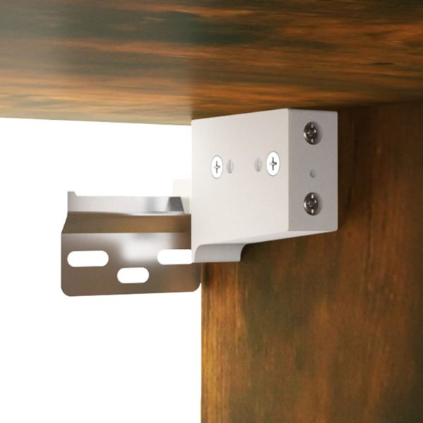 Mobili Parete 2 Pz Rovere Fumo 100x36,5x35 Cm Legno Multistrato - Image 6