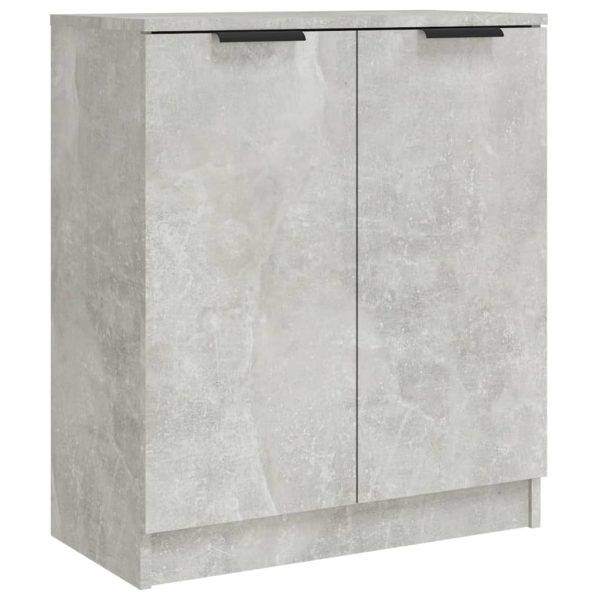 Credenze 2 Pz Grigio Cemento 60x30x70 Cm In Legno Multistrato - Image 3