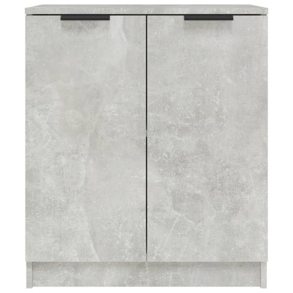 Credenze 2 Pz Grigio Cemento 60x30x70 Cm In Legno Multistrato - Image 4