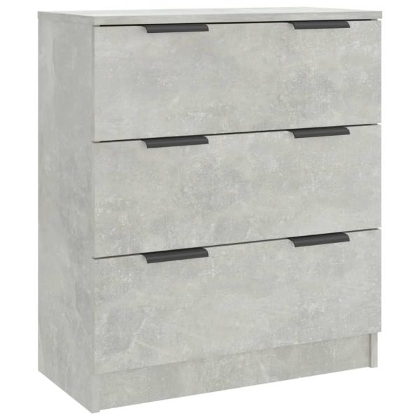 Credenze 3 Pz Grigio Cemento In Legno Multistrato - Image 3