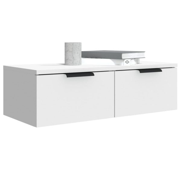 Mobili Pensili 2 Pz Bianchi 68x30x20 Cm Legno Multistrato - Image 4