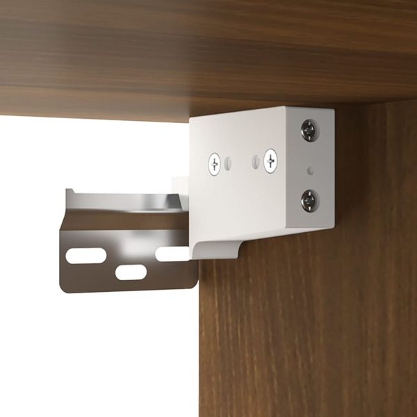 Mobili A Muro 2 Pz Rovere Marrone 102x30x20cm Legno Multistrato - Image 5