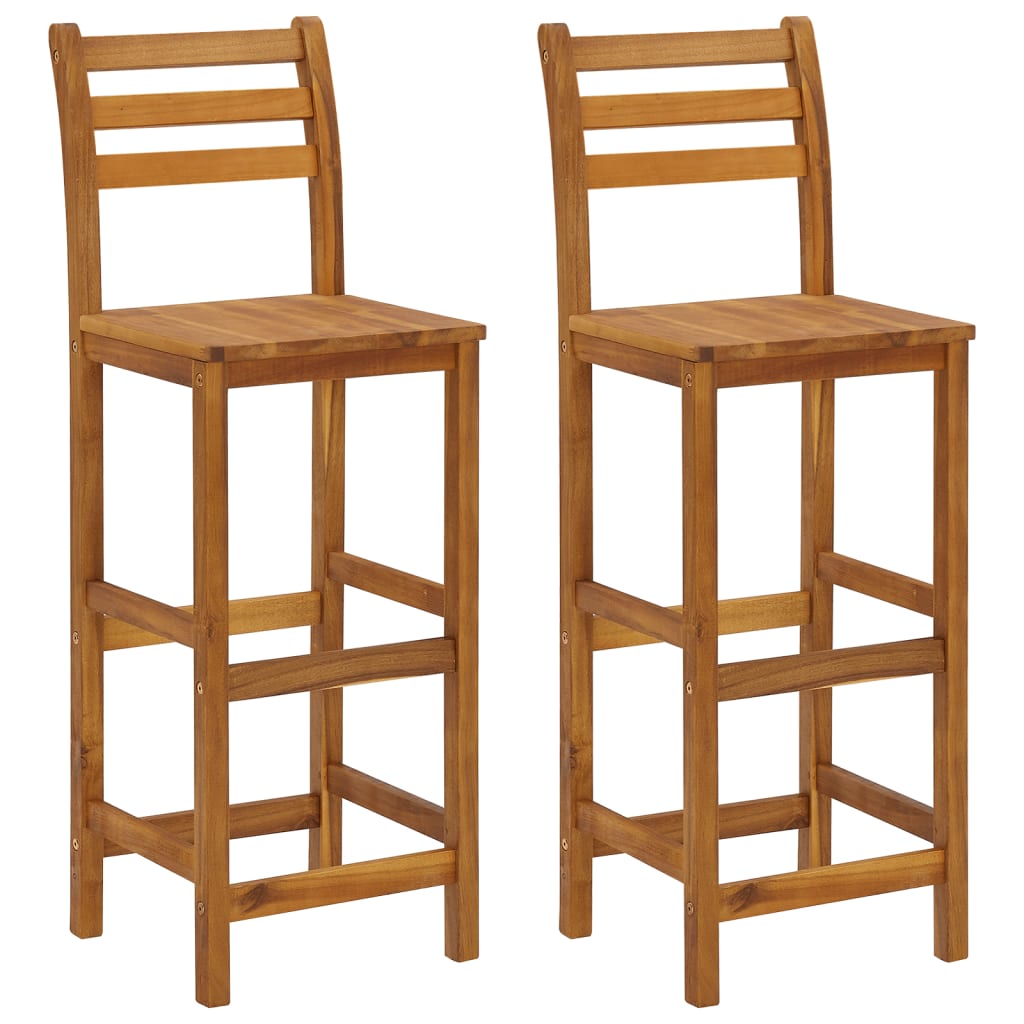 Set Da Bar Per Giardino 3 Pz In Legno Massello Di Acacia - Image 6