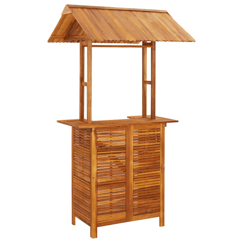 Set Da Bar Per Giardino 5 Pz In Legno Massello Di Acacia - Image 4