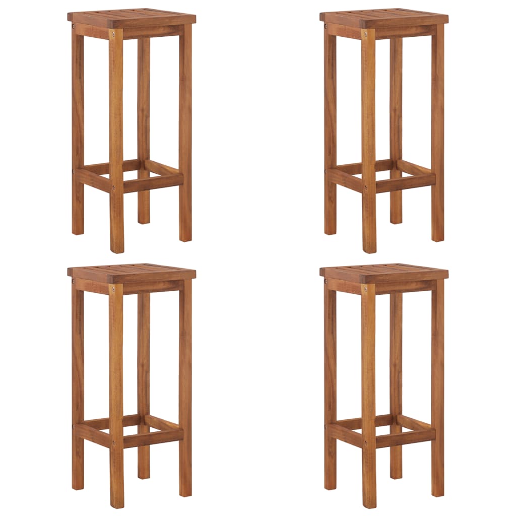 Set Da Bar Per Giardino 5 Pz In Legno Massello Di Acacia - Image 6