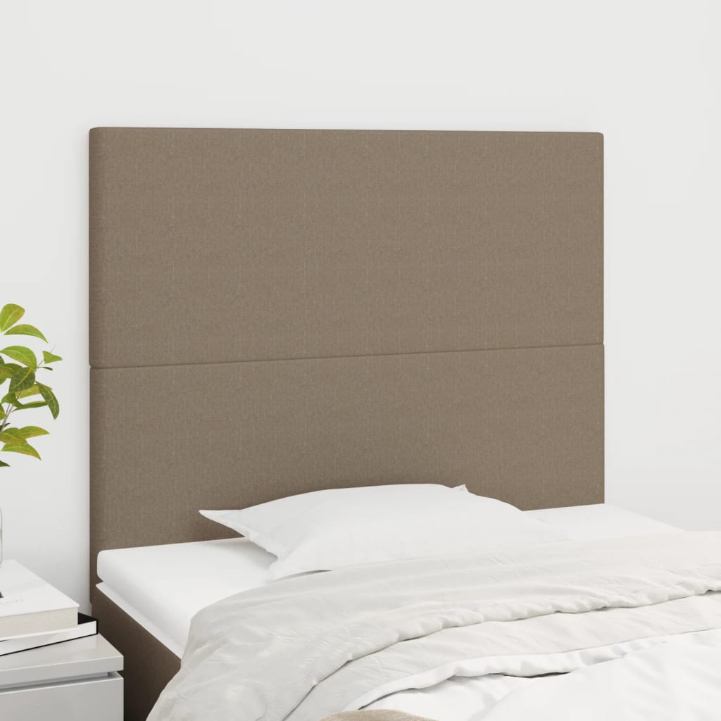 Testiera 2 Pz Tortora 100x5x78/88 Cm In Tessuto