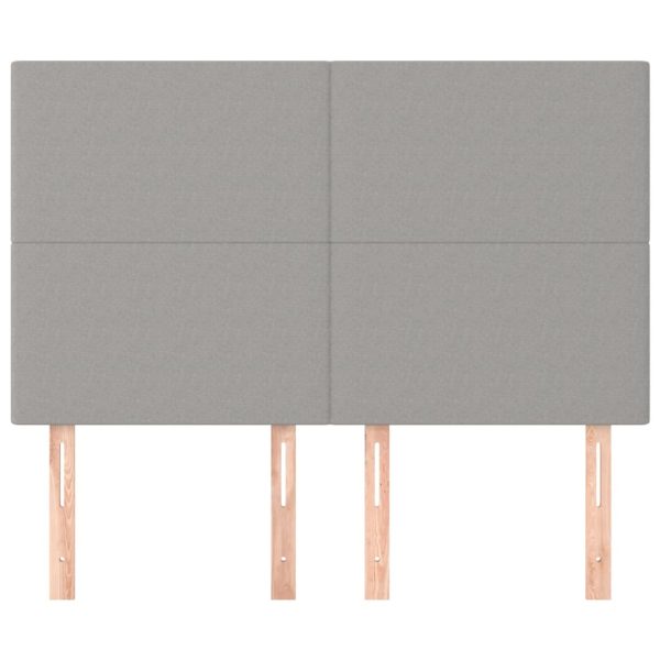 Testiere 4 Pz Grigio Chiaro 72x5x78/88 Cm In Tessuto - Image 3