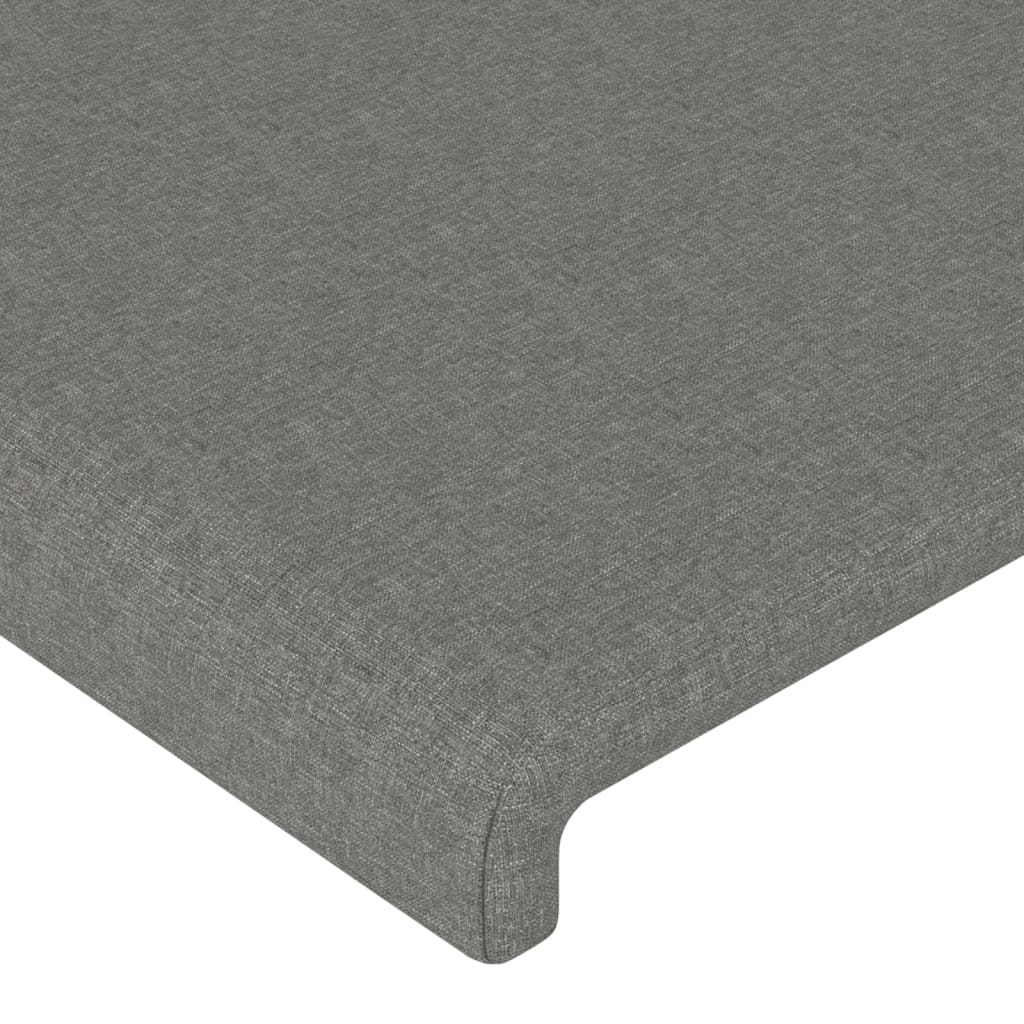 Testiera 4 Pz Grigio Scuro 90x5x78/88 Cm In Tessuto - Image 4