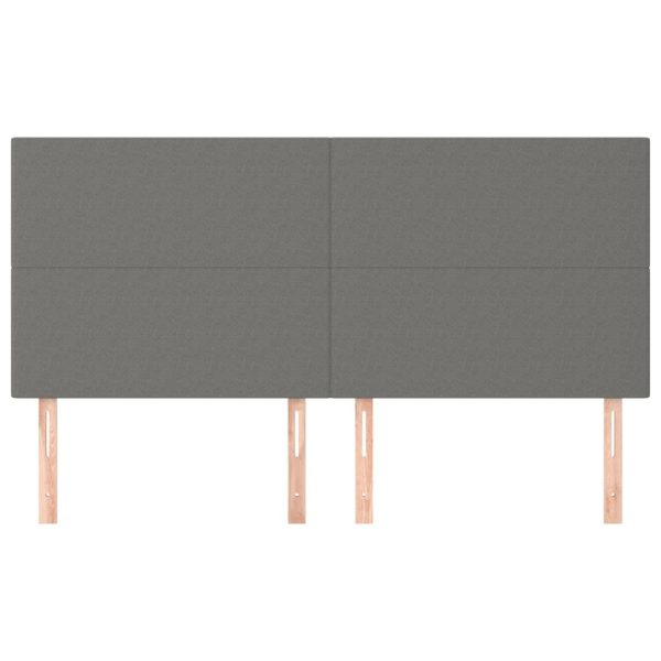 Testiere 4 Pz Grigio Scuro 100x5x78/88 Cm In Tessuto - Image 3