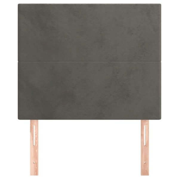 Testiere 2 Pz Grigio Scuro 100x5x78/88 Cm In Velluto - Image 3
