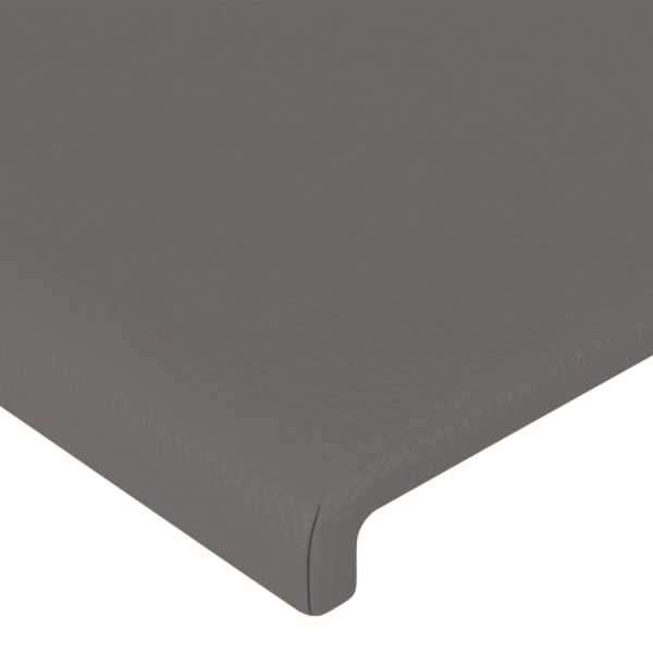 Testiera 2 Pz Grigio 80x5x78/88 Cm In Similpelle - Image 4
