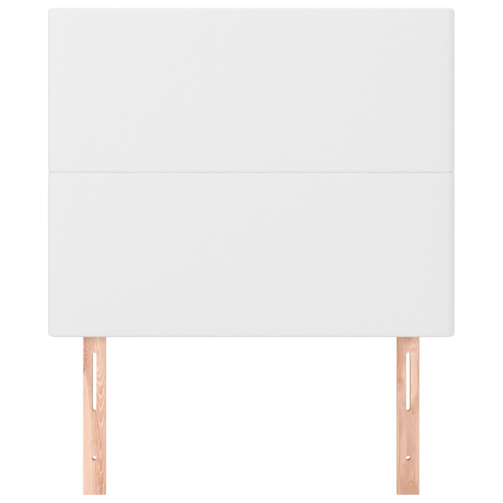 Testiera 2 Pz Bianca 90x5x78/88 Cm In Similpelle - Image 3