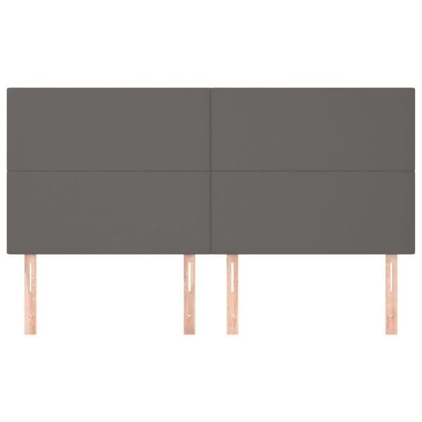 Testiere 4 Pz Grigie 100x5x78/88 Cm In Similpelle - Image 3