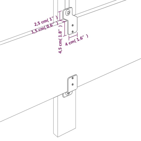 Testiere 2 Pz Grigio Scuro 100x5x78/88 Cm In Tessuto - Image 6
