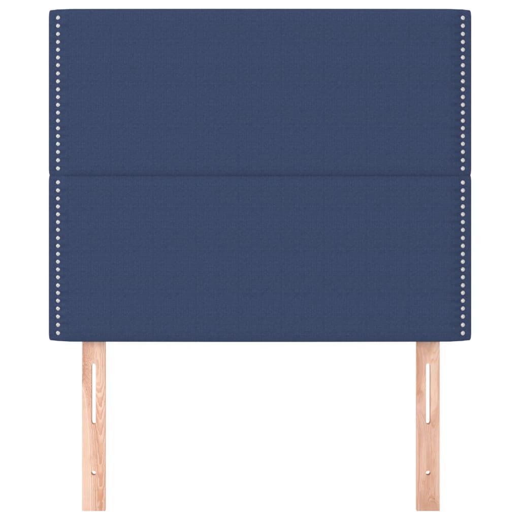 Testiera 2 Pz Blu 100x5x78/88 Cm In Tessuto - Image 3