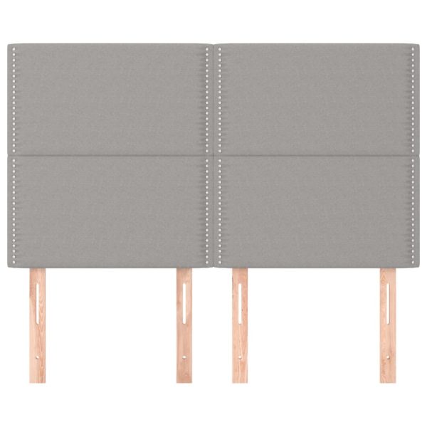 Testiere 4 Pz Grigio Chiaro 72x5x78/88 Cm In Tessuto - Image 3