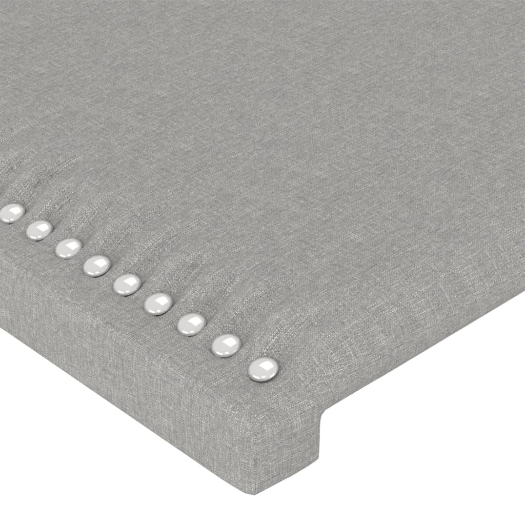 Testiera 4 Pz Grigio Chiaro 80x5x78/88 Cm In Tessuto - Image 4