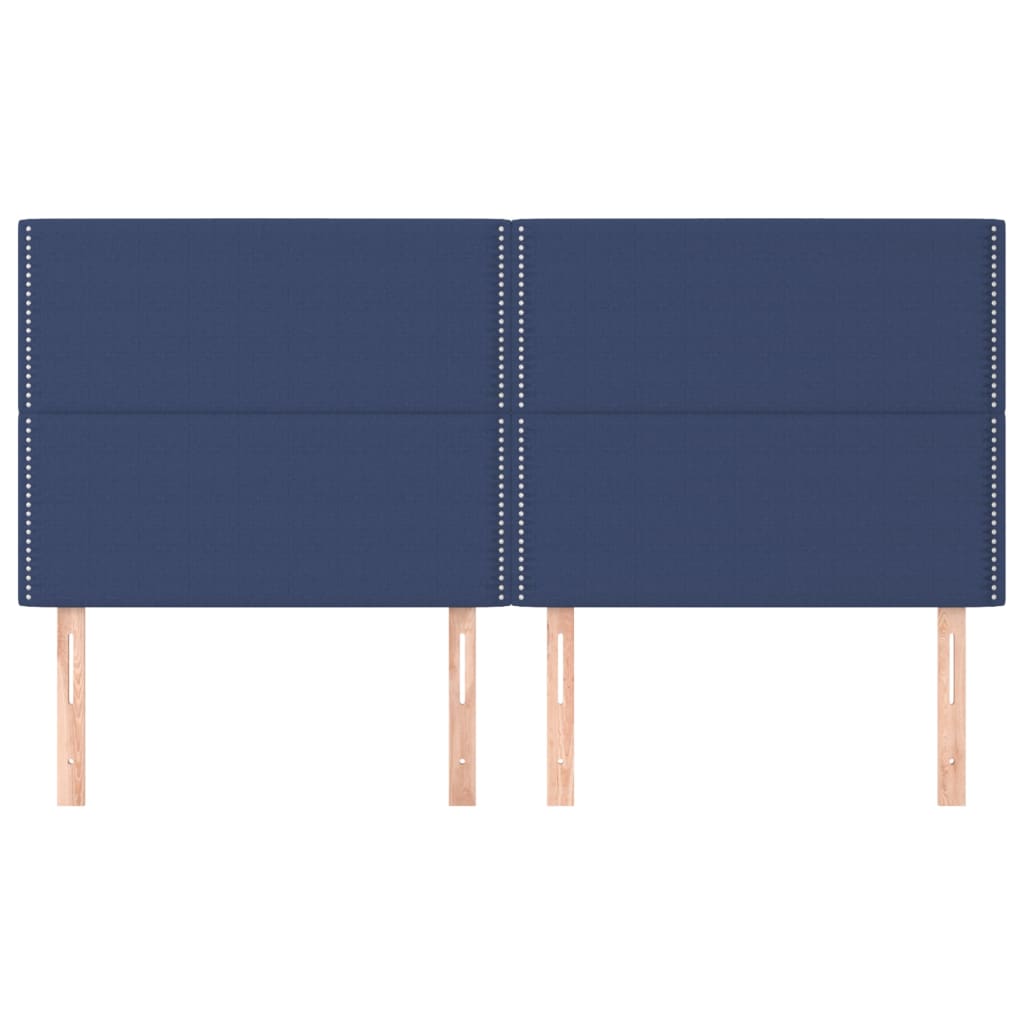 Testiera 4 Pz Blu 80x5x78/88 Cm In Tessuto - Image 3