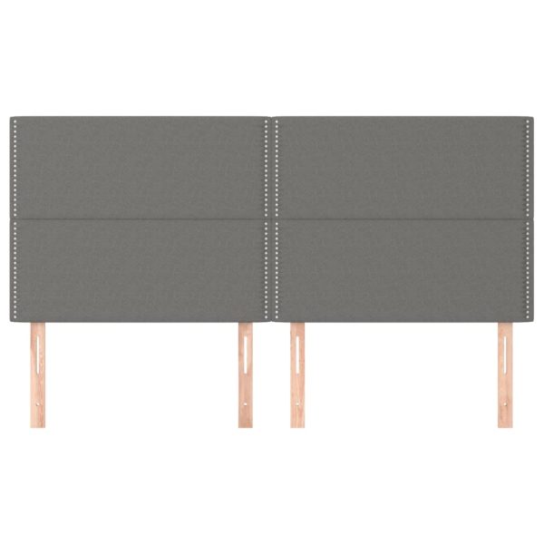Testiere 4 Pz Grigio Scuro 100x5x78/88 Cm In Tessuto - Image 3