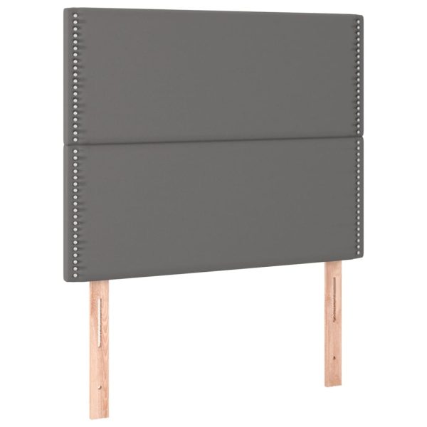 Testiere 2 Pz Grigie 100x5x78/88 Cm In Similpelle - Image 2