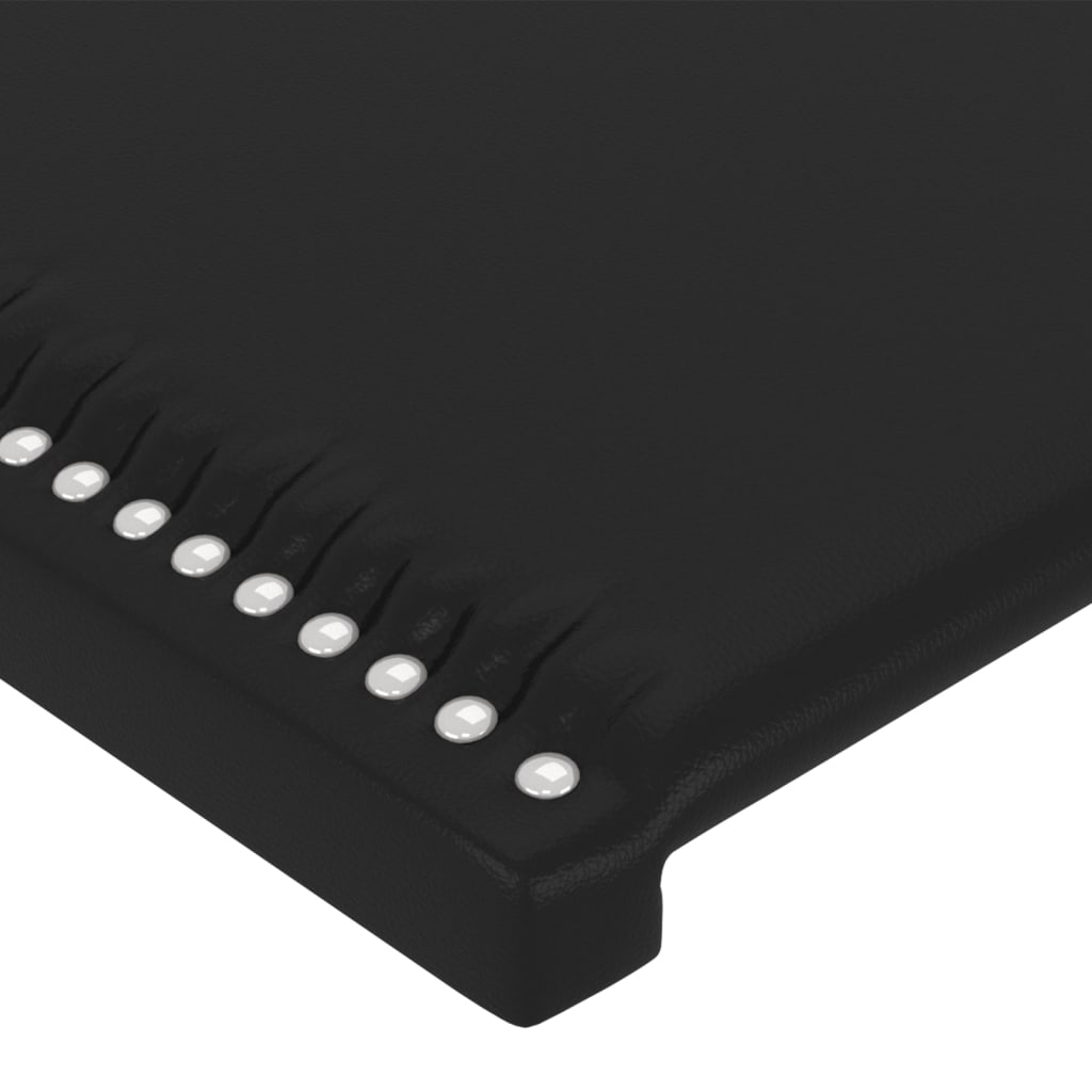 Testiera 4 Pz Nera 80x5x78/88 Cm In Similpelle - Image 4
