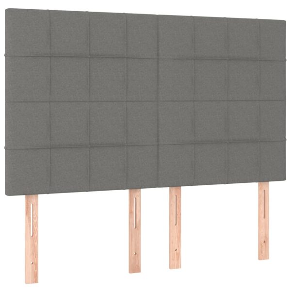 Testiere 4 Pz Grigio Scuro 72x5x78/88 Cm In Tessuto - Image 2