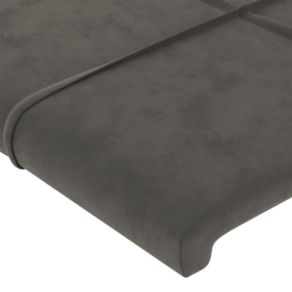 Testiere 4 Pz Grigio Scuro 72x5x78/88 Cm In Velluto - Image 4