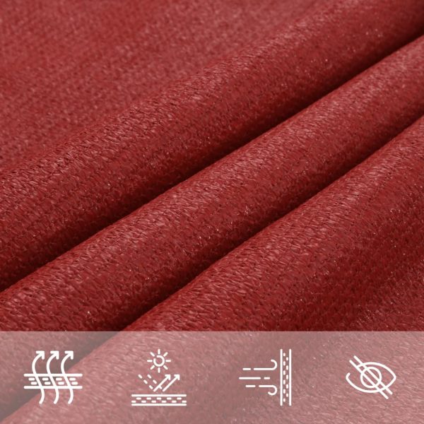 Vela Parasole 160 G/m² Rossa 4x4x5,8 M In Hdpe - Image 5