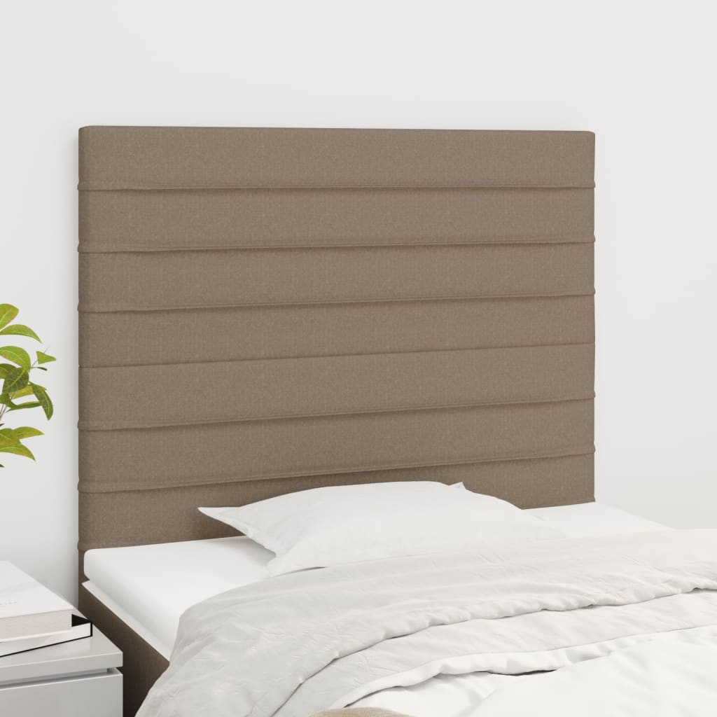 Testiera 2 Pz Tortora 100x5x78/88 Cm In Tessuto