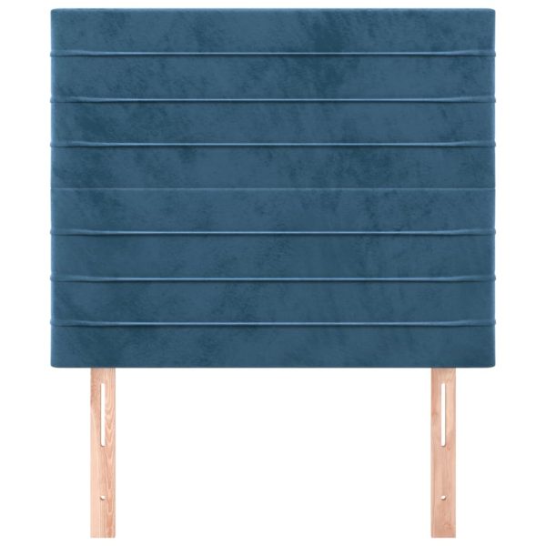 Testiere 2 Pz Blu Scuro 100x5x78/88 Cm In Velluto - Image 3