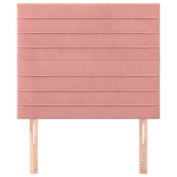 Testiere 2 Pz Rosa 100x5x78/88 Cm In Velluto - Image 3