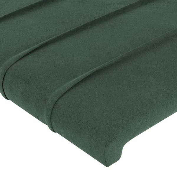Testiere 4 Pz Verde Scuro 72x5x78/88 Cm In Velluto - Image 4