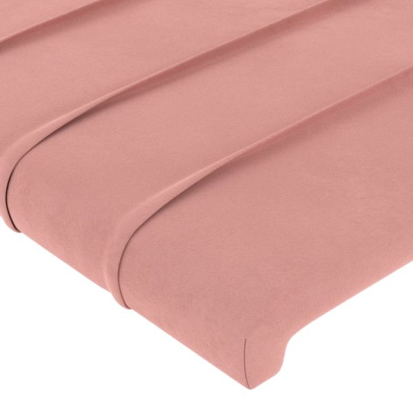Testiere 4 Pz Rosa 72x5x78/88 Cm In Velluto - Image 4