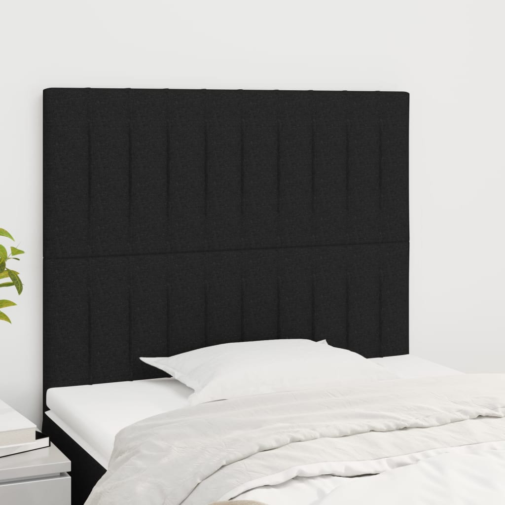Testiere 2 Pz Nero 100x5x78/88 Cm In Tessuto