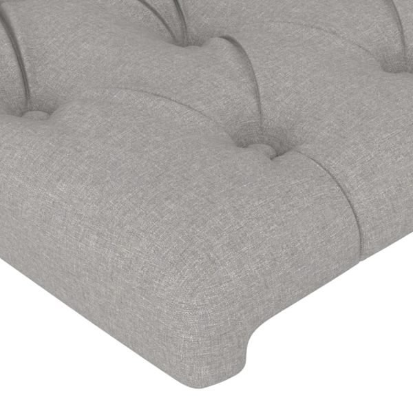 Testiere 2 Pz Grigio Chiaro 100x7x78/88 Cm In Tessuto - Image 4
