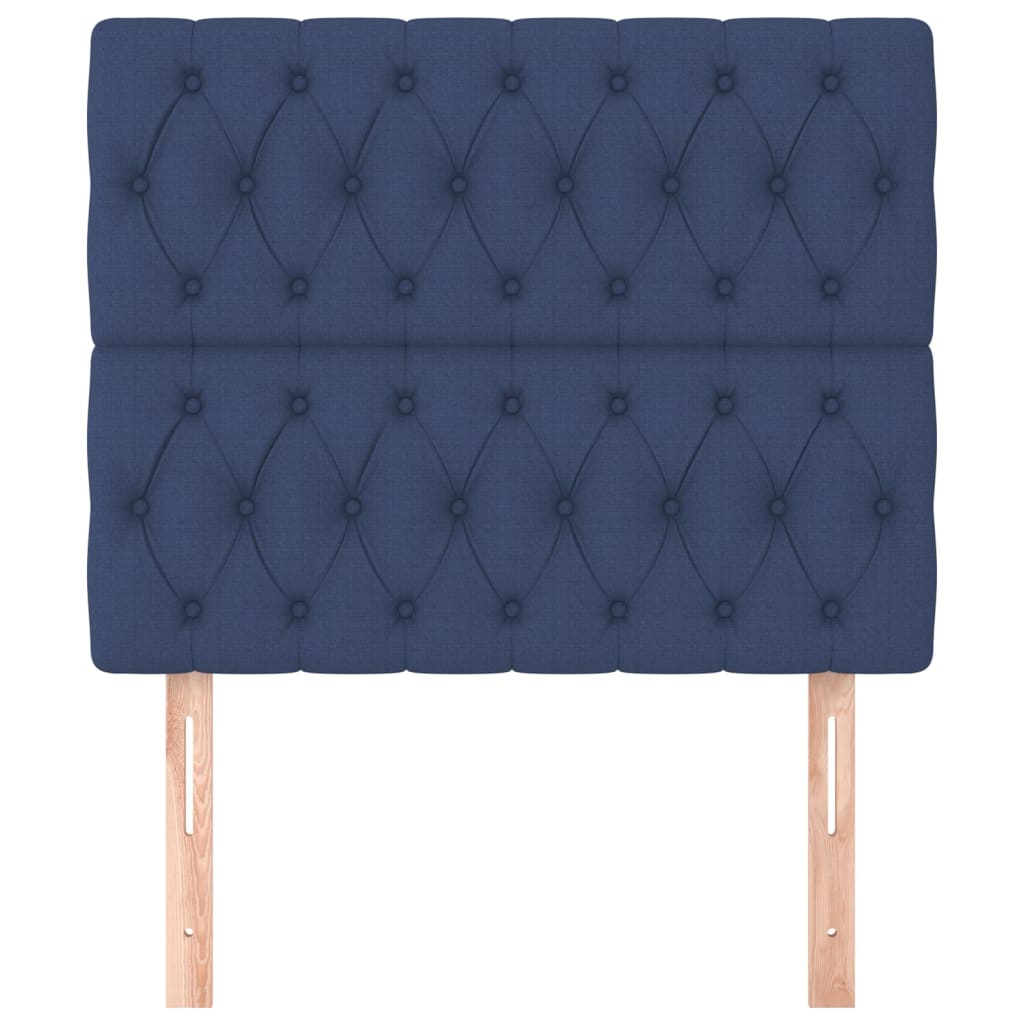 Testiera 2 Pz Blu 100 X 7 X 78/88 Cm In Tessuto - Image 3