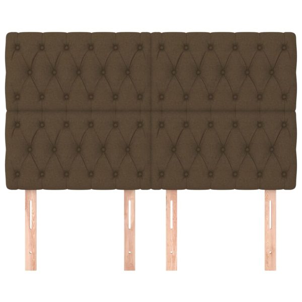Testiere 4 Pz Marrone Scuro 72 X 7 X 78/88 Cm In Tessuto - Image 3
