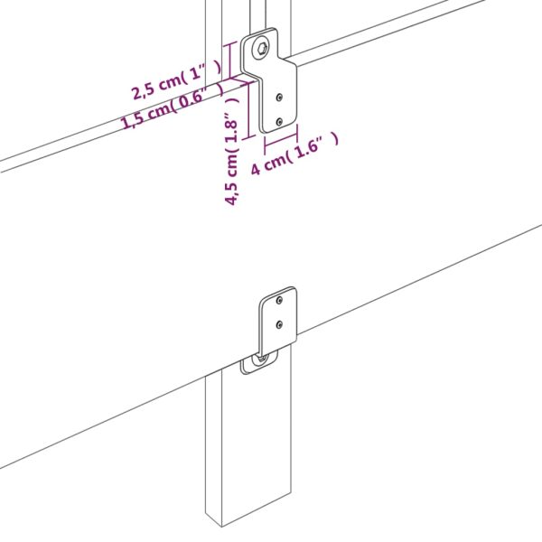Testiere 4 Pz Grigio Scuro 100x7x78/88 Cm In Tessuto - Image 6