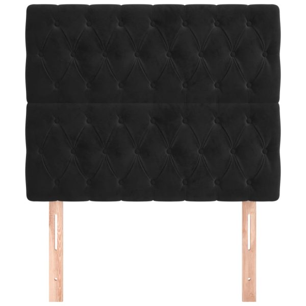 Testiere 2 Pz Nero 100 X 7 X 78/88 Cm In Velluto - Image 3