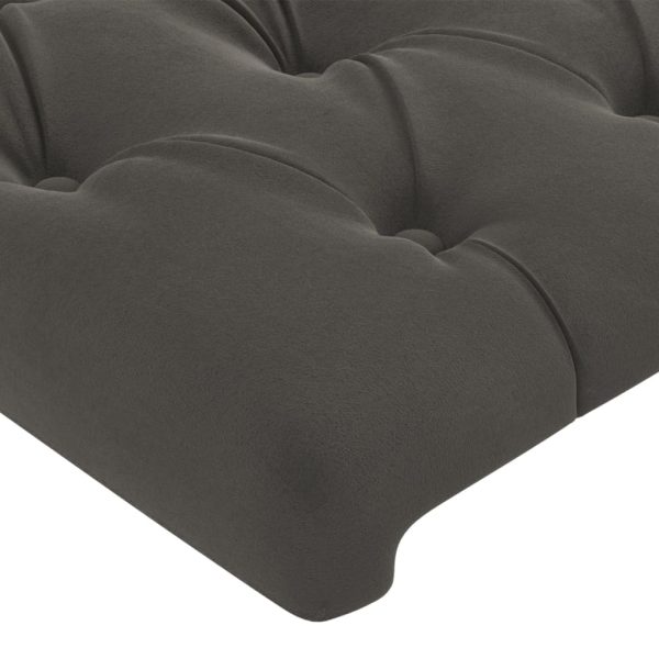 Testiere 4 Pz Grigio Scuro 72x7x78/88 Cm In Velluto - Image 4