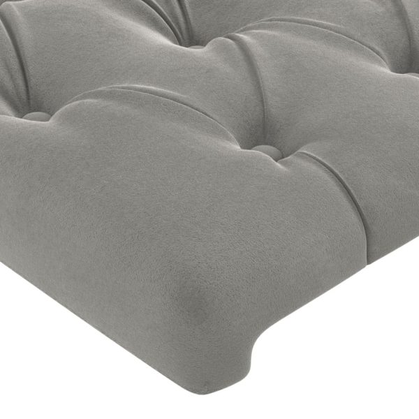 Testiere 4 Pz Grigio Chiaro 100 X 7 X 78/88 Cm In Velluto - Image 4
