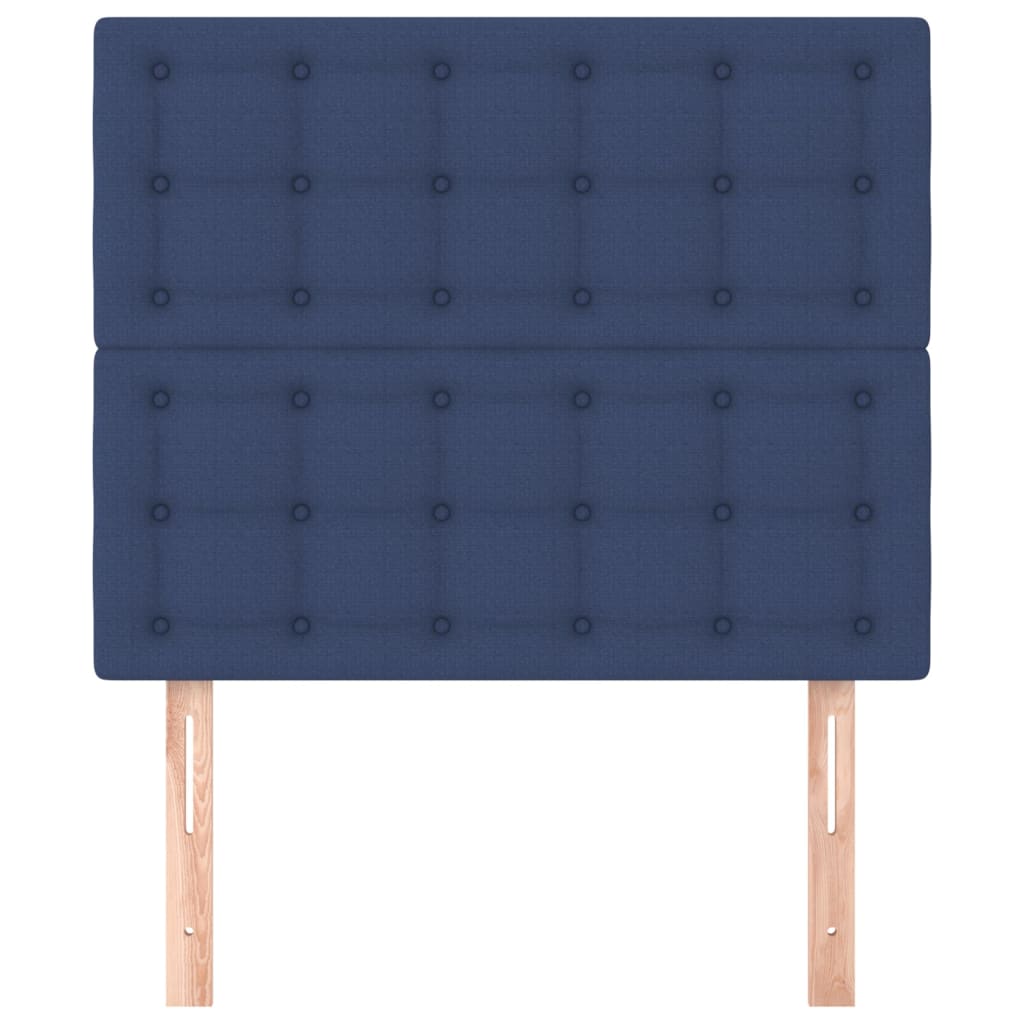 Testiera 2 Pz Blu 80x5x78/88 Cm In Tessuto - Image 3