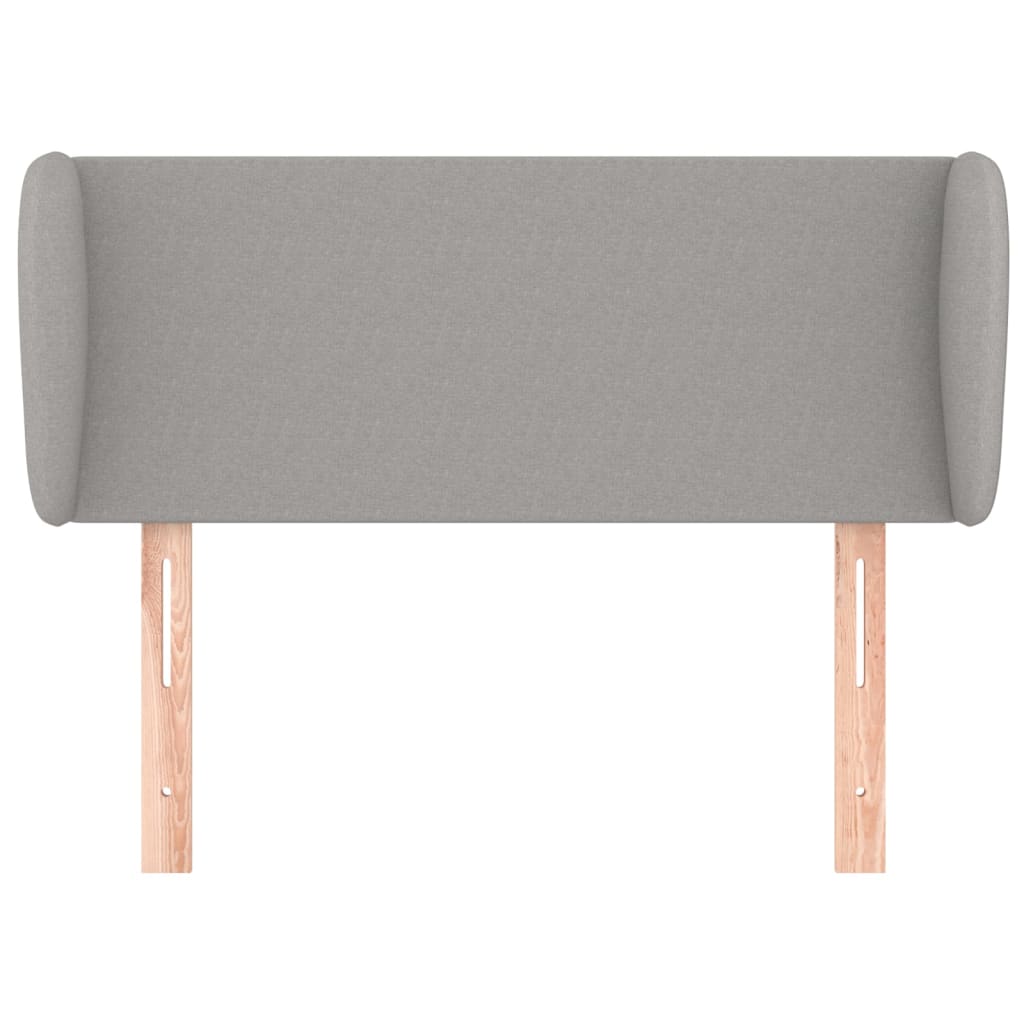 Testiera Ad Orecchio Grigio Chiaro 93x23x78/88 Cm In Tessuto - Image 3