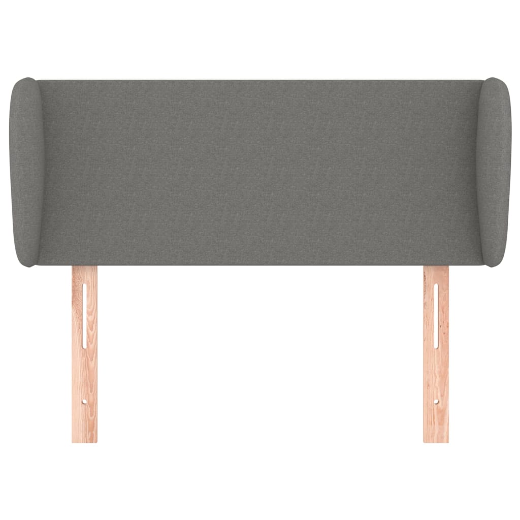Testiera Ad Orecchio Grigio Scuro 93x23x78/88 Cm In Tessuto - Image 3