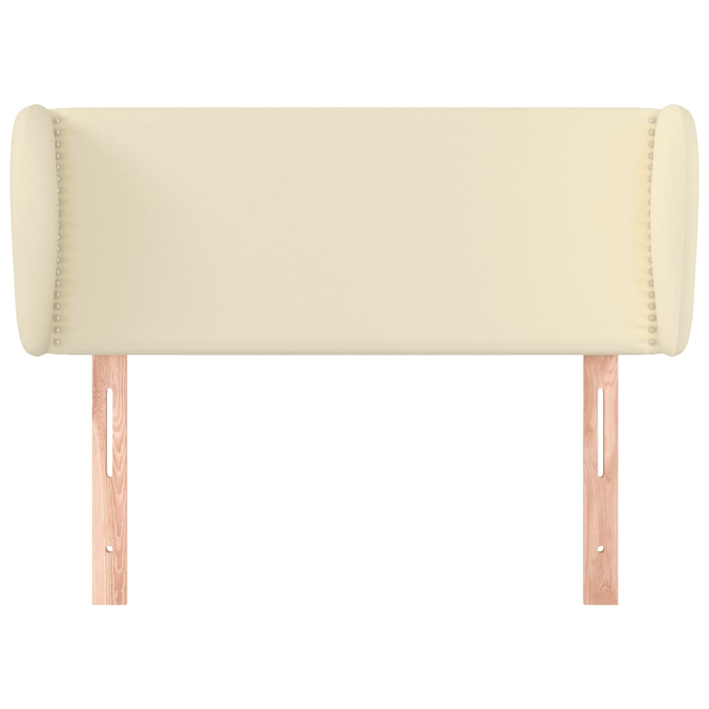 Testiera Ad Orecchio Crema 103x23x78/88 Cm In Similpelle - Image 3