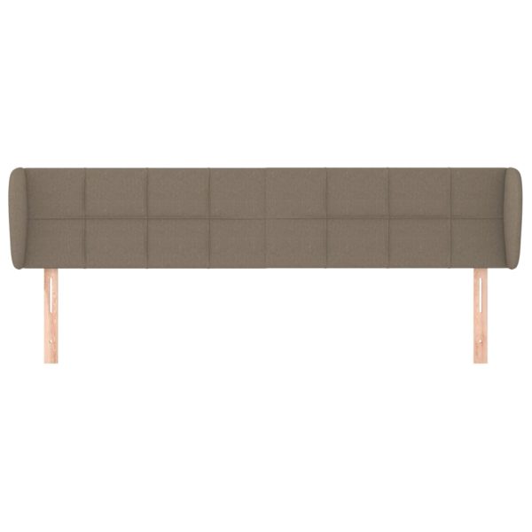 Testiera Ad Orecchio Tortora 203x23x78/88 Cm In Tessuto - Image 3