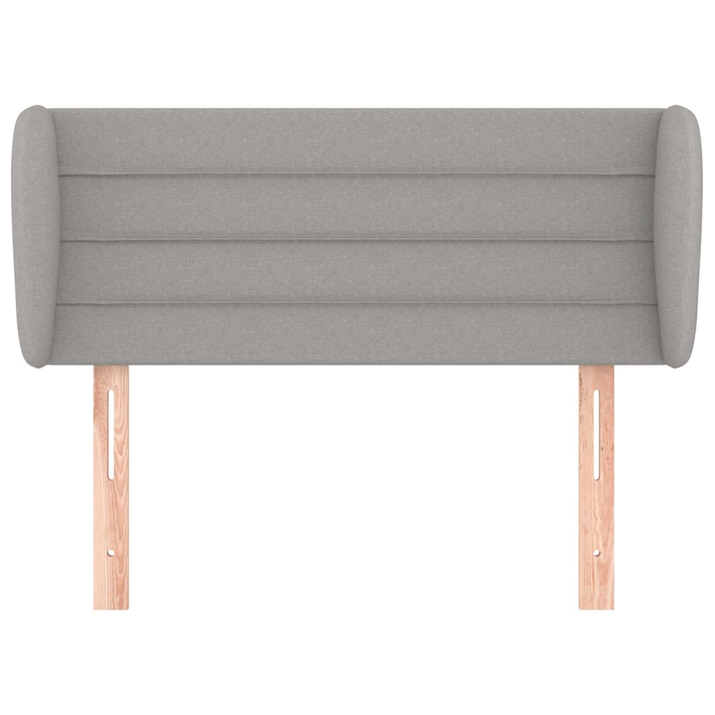 Testiera Ad Orecchio Grigio Chiaro 83x23x78/88 Cm In Tessuto - Image 3