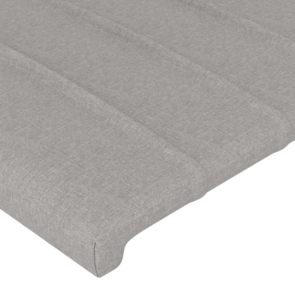 Testiera Ad Orecchio Grigio Chiaro 83x23x78/88 Cm In Tessuto - Image 5